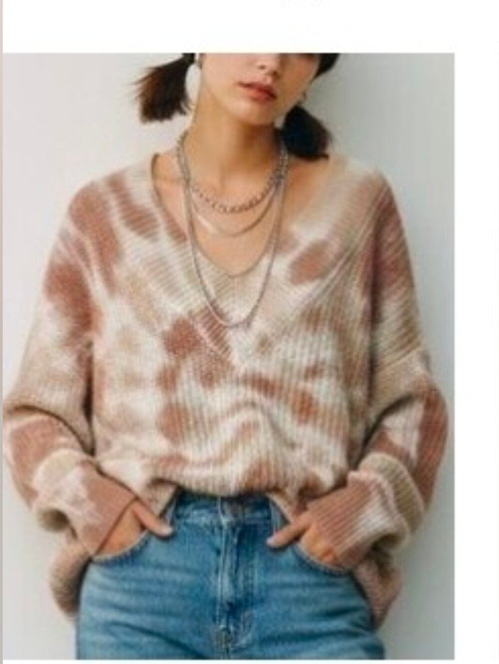 Aerie Cozy Tie-Dye Sweater M